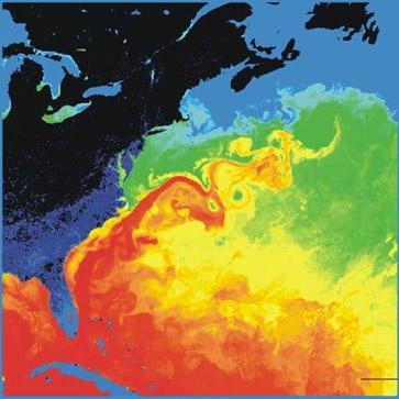 Gulf Stream a western boundary current heat flux of 1.