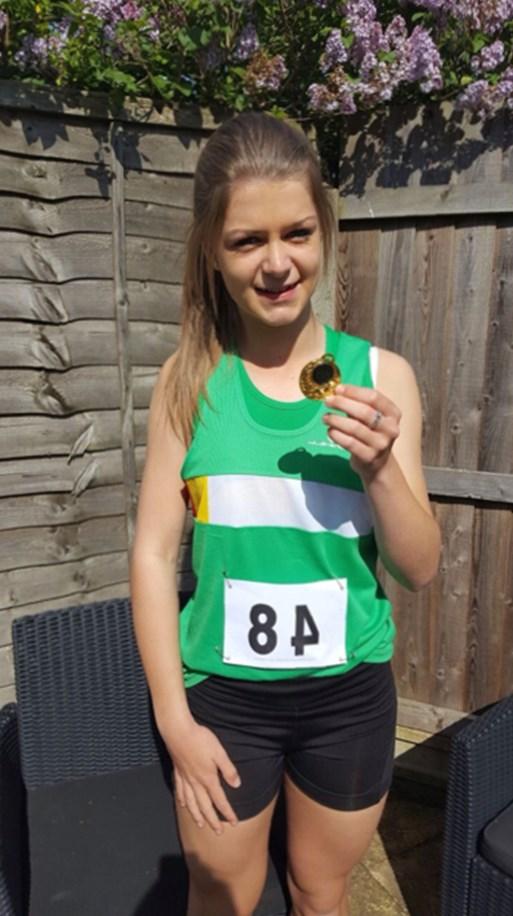 competed in the AAA Staffordshire County Athletics Championships in Stoke.