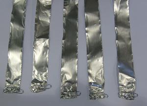 Ultrasonic Activity Detection Foil Ablation Test The activity of an ultrasonic cleaner may be investigated by the erosion pattern which is created on aluminium foil exposed in the bath for a short