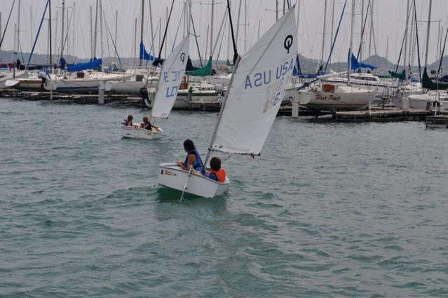 The kids are coming out in good numbers to practice their sailing skills and to have fun on the water with friends!