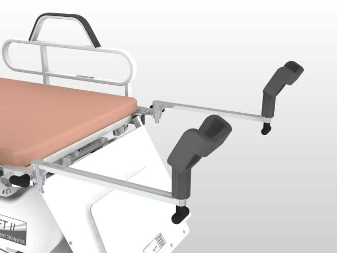 OPERATING INSTRUCTIONS OPTIONAL EQUIPMENT STIRRUPS The stirrups are fully adjustable in length and width for both the procedure being performed and the patient's comfort.