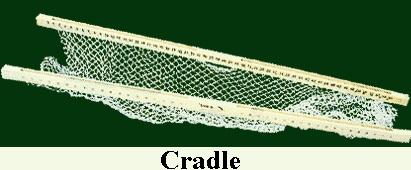 II Landing Methods: Net or Cradle. A. Net -The rim of the net should be at least 30 inches wide. -The net should be rubber coated and at least 40 inches deep. -Lead the fish into net head first.