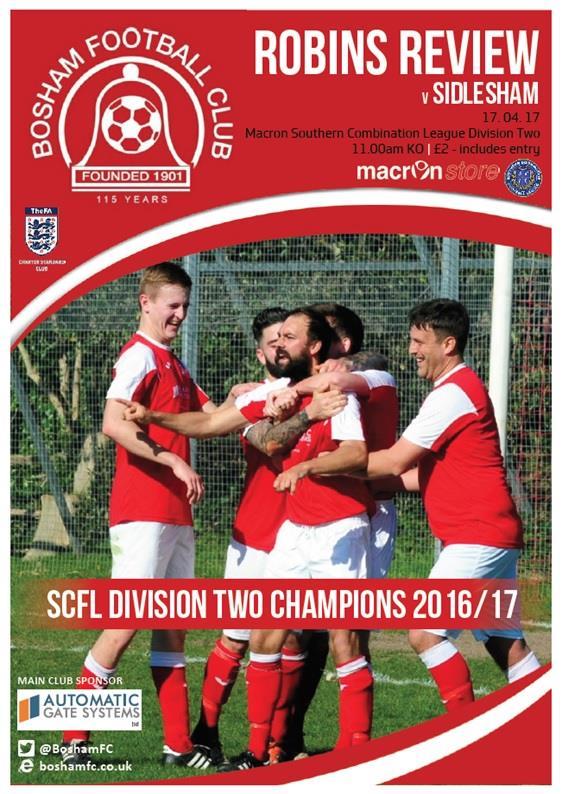 Match Day Programme Advertising in Bosham s award-winning, professionally printed match day programme is a high impact way to create awareness of your business amongst the local community.