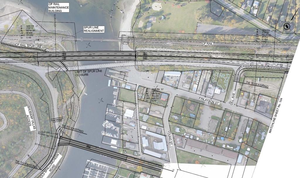 Preferred Concept RW Bruhn Bridge: 4 lanes Paved Shoulders Hwy 1/OSR: Direct access to highway closed Proposed Main St.