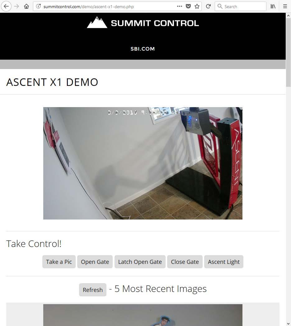 Take Control of a Live Demo Unit Go to summitcontrol.com/demo Go to the Demo page.