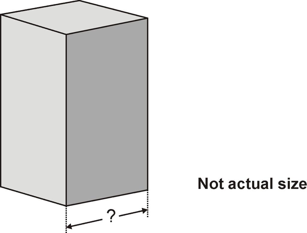 Calculate the weight of one block. 2 marks 33 A cuboid has a square base.