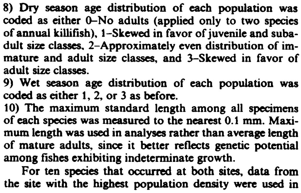 and raio of juveniles o adjds-boom panels) A = special pac:emen of zygoes () or zygoes and larvae () B = brief period of nuriional conribuion o larvae (), or long period of conribuion o larvae or
