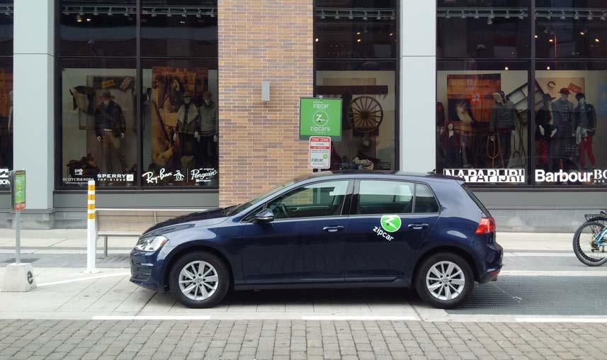 4.2 Car Sharing Service (ZipCar) Car sharing is an essential component of the TDM program at Lansdowne.