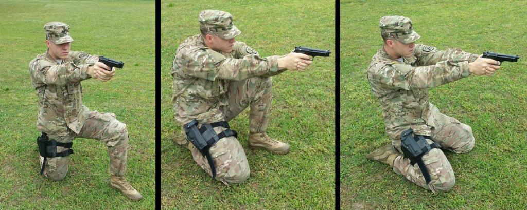 The second, supported, is similar to the traditional kneeling position used with a rifle.