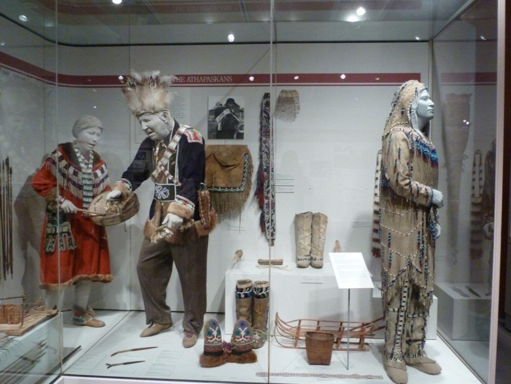 Typical clothing of the Athapascans is shown here.