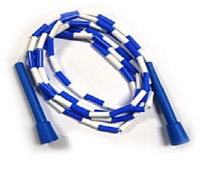 Jump Rope Plastic beaded construction allows user to hear when rope hits ground in order to know when