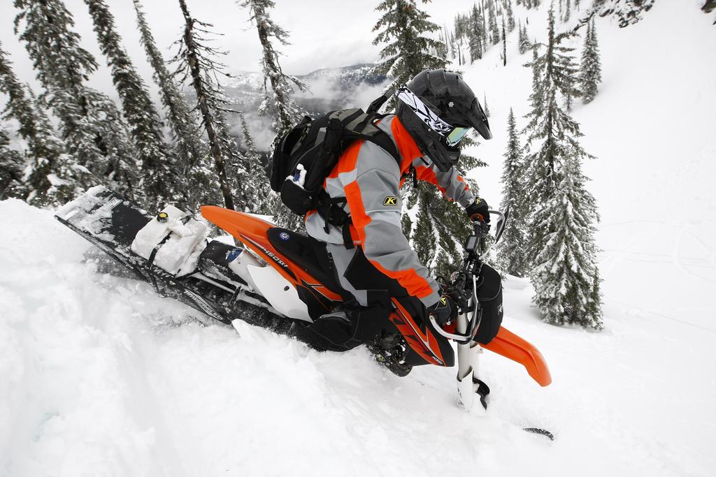 Proceedings, International Snow Science Workshop, Banff, 2014 Similar to snowmobiling, snow biking s most obvious concern is having the power to travel into avalanche terrain very quickly.