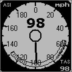 QNH can be displayed in either millibars (mb) or in inches or mercury (InHg), selectable in the mode menu.