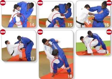Exit tatami: (Art.27 IBSA-Rules) The referee will move toward the center of the competition area and will announce JOGAI so that the competitors modify the direction of their movement.