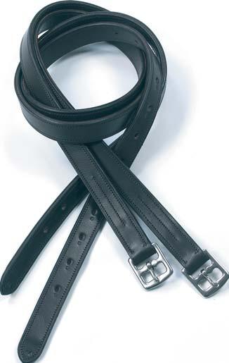 Designed with a stainless steel curved buckle for reduced bulk under the leg and maximum comfort. Covered Stirrup Leathers These stirrup leathers offer excellent value for money.