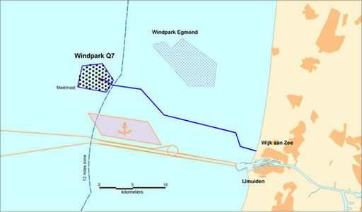 Offshore Windpark Q7 Q7-WP Project in Dutch part of the North Sea; 24 km from shore Contract with Vestas signed in June