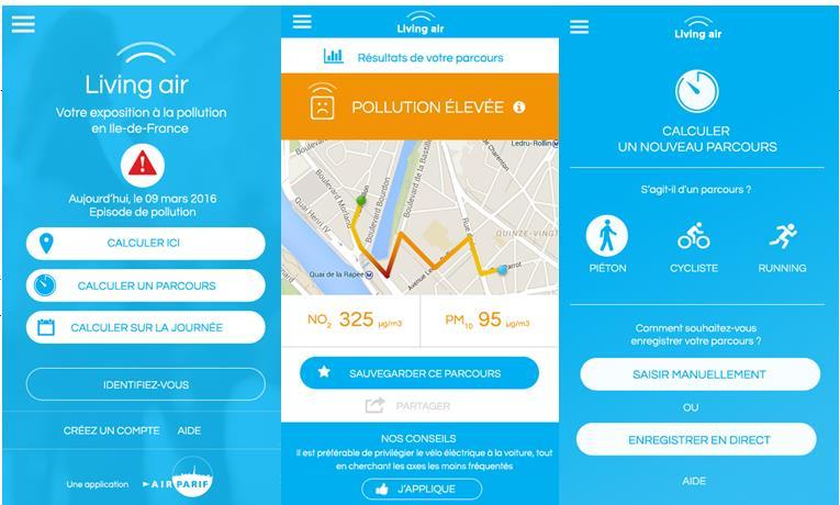 real time Ambient pollution levels,