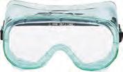 periods with comfort Transparent frame allows vision in all directions Hooded vents prevent fogging and offers excellent ventilation Adjustable elastic headband Meets or exceeds ANSI Z87.