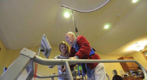 For example, we had a patient who started in a wheelchair, but with our rehab, she became strong enough where she could walk without her walker.