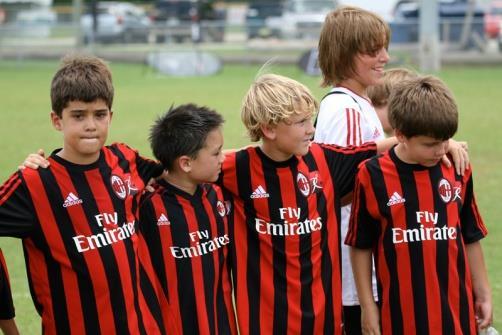 First Step: Camps The Milan Junior Camp program is the official camp program of the Italian club, AC Milan, and the first stepping stone in a follow-up program for young talents that
