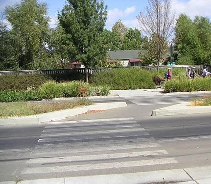 180 Appendix F 3.3. Path/Roadway Crossings Type 1: Marked/Unsignalized Unprotected crossings include path crossings of residential, collector, and sometimes major arterial streets or railroad tracks.
