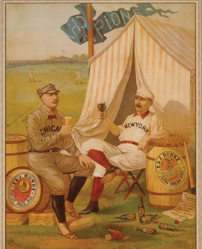 EVERY PICTURE TELLS A STORY (by MLB Official Historian John Thorn) This gorgeous lithograph from 1889 (upper left), featuring Hall of Famers Cap Anson and Buck Ewing, is a monument in the history of
