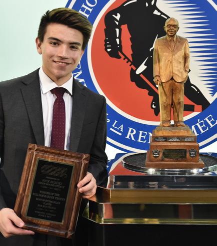 William Hanley Trophy (Most Sportsmanlike Player) NICK SUZUKI OWEN SOUND ATTACK Nick Suzuki finished fifth in league scoring with 96 points including 45 goals and 5 assists in 65 games played with a