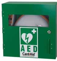 It has standard lock with 2 keys. Dimensions: 37cm x 37cm x 16cm. Colour Options: White, grey, green ILCOR Universal AED sign printed on the cover. Plexiglas transparent cover for high visibility.