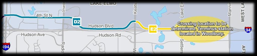 Project development: east of I-694 a. Guideway Concept b.