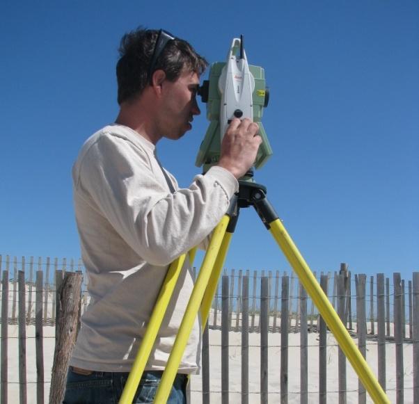 The dune, beach, and nearshore are surveyed at each profile site twice a year (fall and spring), and analyzed for seasonal and multiyear changes in shoreline position and sand volume.