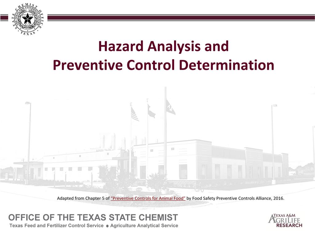 While the chapter 3 discussed examples of hazards that may be considered for facilities, this chapter will help describe how to go through the hazard identification