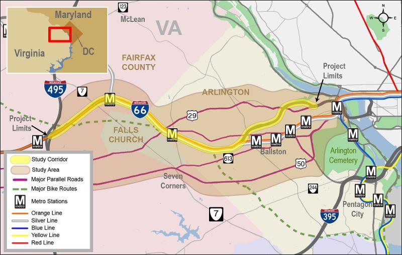 The MWCOG regional travel demand model was used to study the potential demand and revenue for the I-66 Beltway Corridor.
