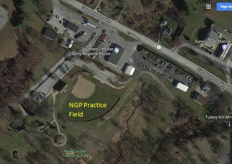New Garden Park Practice Field Information 8938 Gap Newport Pike, Landenberg, PA 19350 Directions from KAU Main Complex: Turn right on Union Street out of KAU complex Turn left to head South on Route