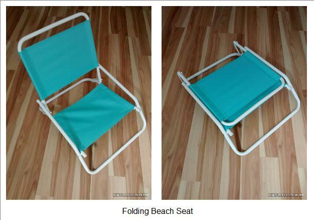 $20 However, I do recommend the Folding Beach Seat I got mine at Target on an end of season sale for only $10 Either one will work well with The One Sheet Wedge designs This is the end of