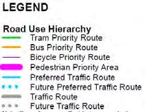 1 The VicRoads SmartRoads Network Operating Plan for the area surrounding the subject site has been reproduced in Figure 2.