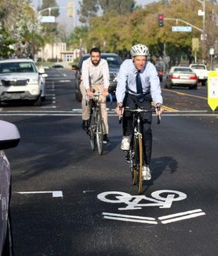 Tool #3: Bike Sharrows Marking alerts road users to the lateral position bicyclists are likely to occupy within the traveled way to be