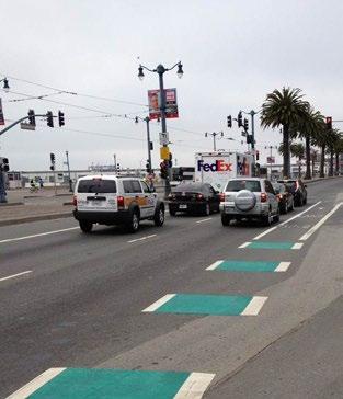 Santa Monica Blvd at Olive/Holloway (westbound) Tool #8: Bicycle Box Almont Dr at Santa Monica Croft Ave or Kings Rd at Santa Monica (south side) Green painted space between vehicle stop bar and