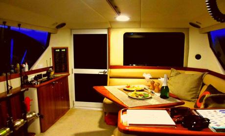 Details about the boat: Combava can host 6 guests and comfortably allow 4