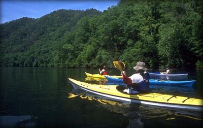 Lake Touring Kayak Lake Touring provides the opportunity to enjoy breathtaking views on water trails around our mountain lakes, all while exploring the flora, fauna, geology and history of the area.