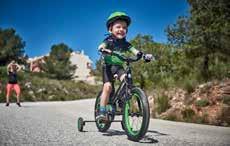 The alloy frame is supplemented by elegant foam protective elements that improve safety of the youngest