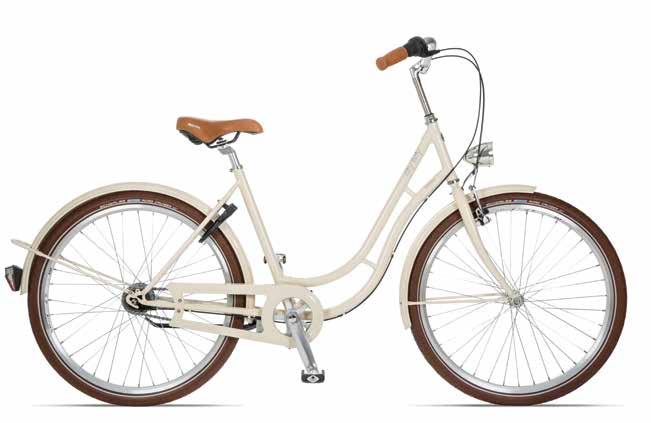 A comfortable cruise through city streets that was the concept behind the design of this bike, including the selection of the respective