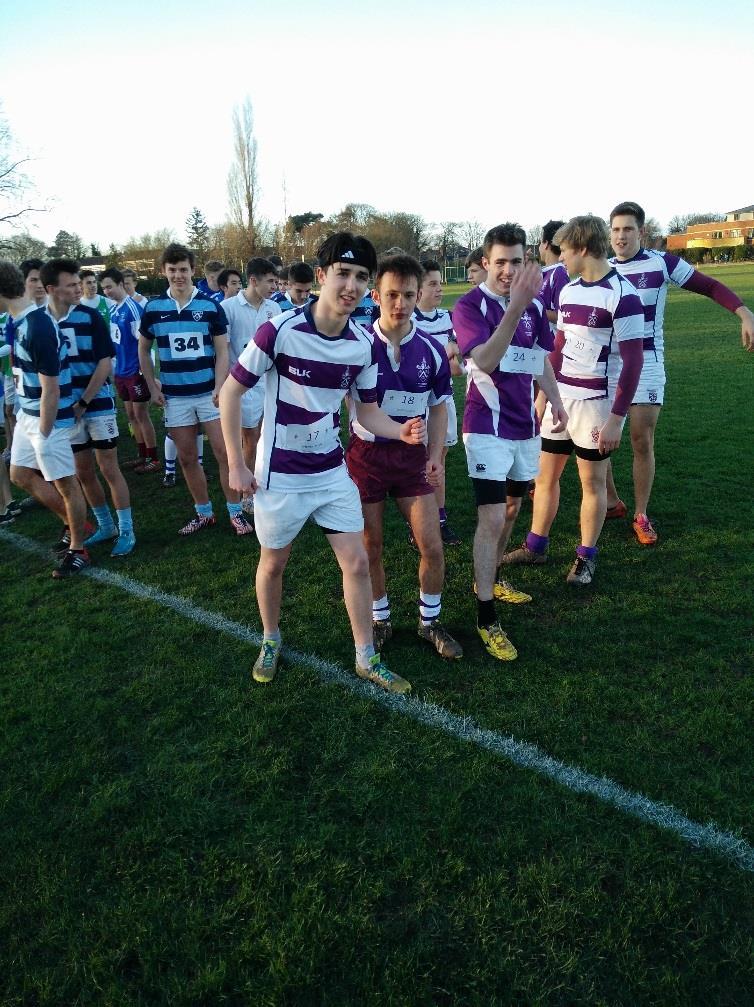 The Senior House Cross Country Team consisting of Billy Draper- Barr,