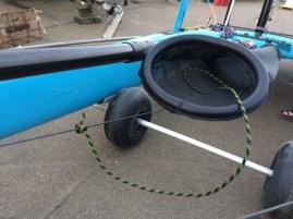 bowline, its best to have these rope loops facing inwards as it easier to set up