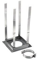Round Gas Vent Type Gas Vent Square Firestop Support Ø C Use to support vent at ceiling level.