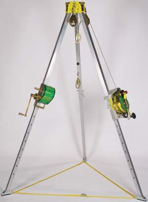 Tripod legs feature 4-inch incremental adjustments with easy-to-insert ball detent pins.