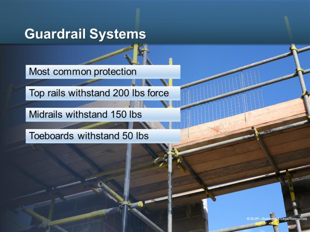 Guardrail systems are seen very often on construction sites.