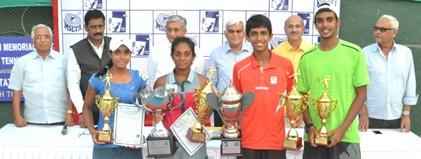 Shivani Sravya (TS) bt Prinkle Singh (J&K) / Vaidehi Chaudhari ( Guj) 6-1, 4-6, 10-6 MSLTA YONEX SUNRISE Practennis Academy All India Ranking Championship Series(7) Under 16 Tennis Tournament MSLTA