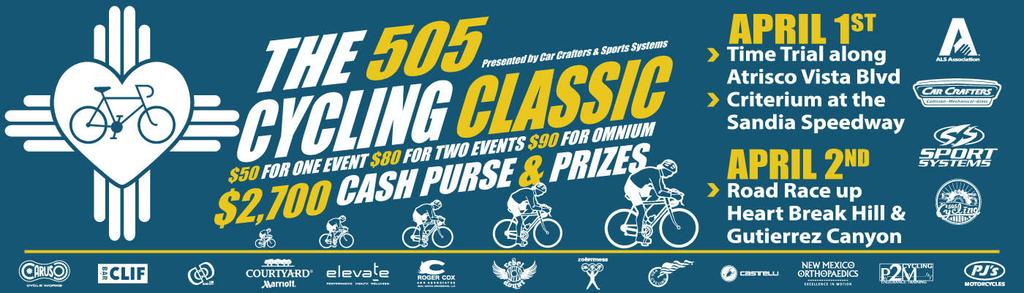 Join Sport Systems 505 Cycling and The ALS Association of NM for the 9th Annual 505 Cycling Classic (formerly the Adoption Exchange Classic) Omnium and fundraising event.