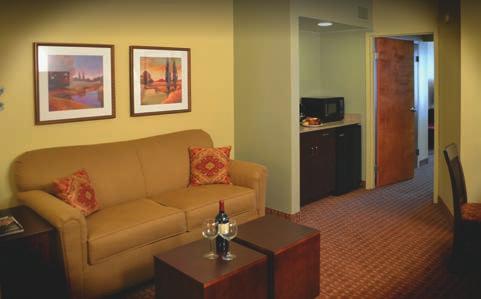 Participants will be accomodated in their two-room suites, which are comfortable furnished featuring in-room
