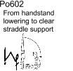 DB810 DB1210 DB1610 From handstand to straddle pike or pike sitting support Lowering from handstand to straddle pike/ pike sitting support.
